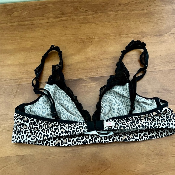 PINK Cheetah Bralette Size Small - Picture 2 of 3